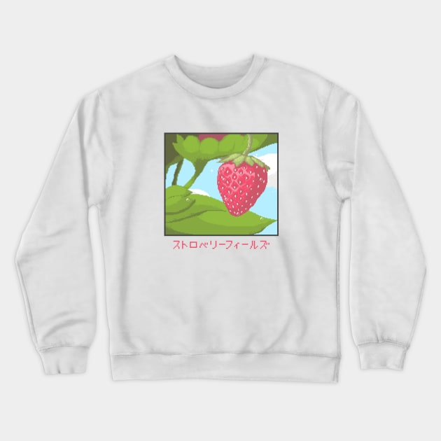 Strawberry Fields Crewneck Sweatshirt by sirphage